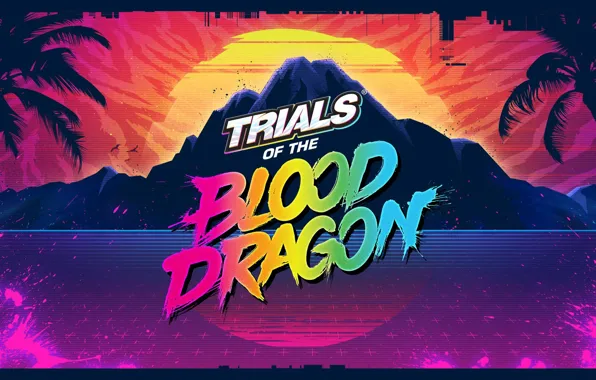 Музыка, Игра, Арт, Neon, Game, Blood Dragon, Synth, Retrowave