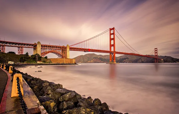 Картинка Калифорния, Сан-Франциско, мост Золотые ворота