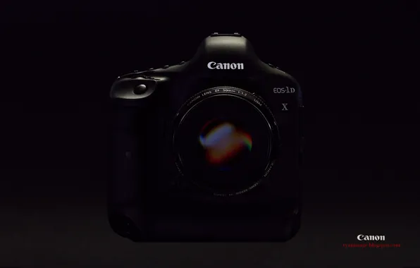 Обои, фотоаппарат, черный фон, Canon, 1Dx
