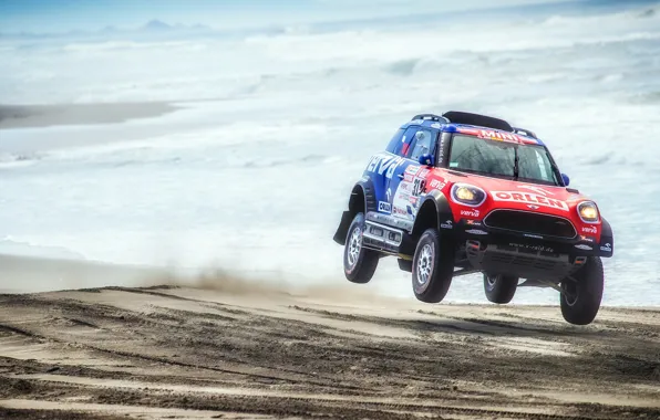 Песок, Море, Пляж, Mini, Спорт, Скорость, Гонка, Rally