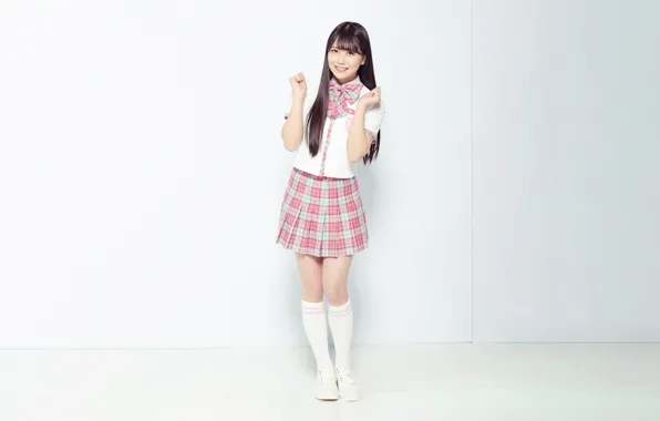 Girl, school uniform, long hair, brown eyes, smile, beautiful, pretty, lips