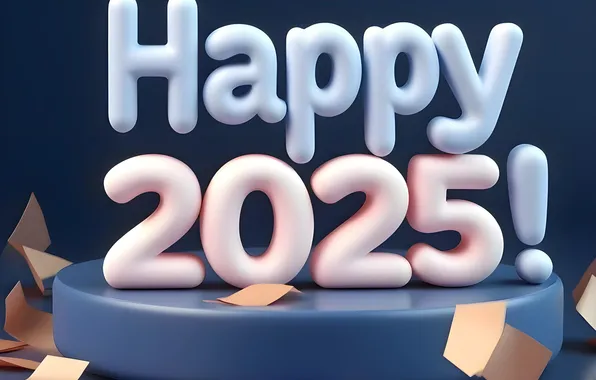 Цифры, Новый год, дата, 2025, Новый 2025 год