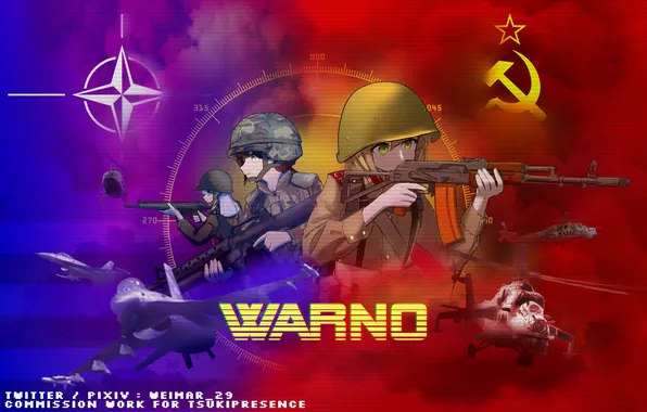 Anime, Game, авторская работа, WARNO