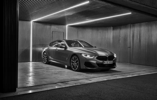 Картинка лампы, купе, BMW, помещение, Gran Coupe, 8-Series, 2019, четырёхдверное купе