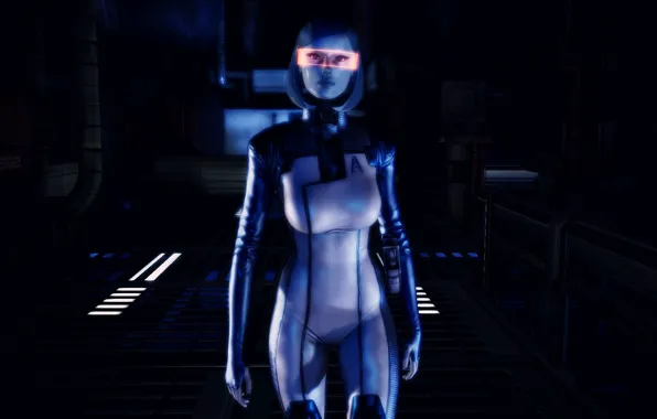Картинка Mass Effect, EDI, Сузи, visor