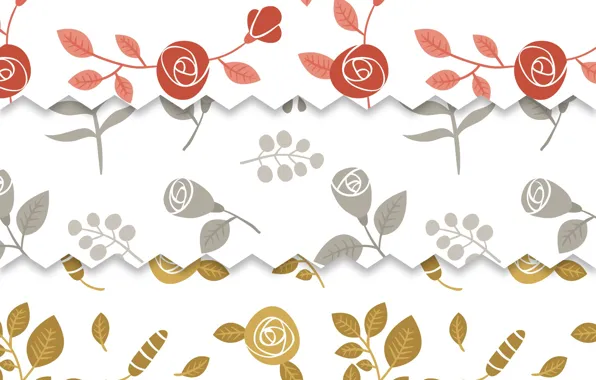 Белый, фон, розы, текстура, patterns, roses