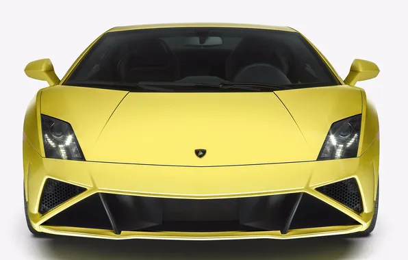 Картинка Lamborghini, вид спереди, желтая, ламборгини, галлардо, Gallardo LP560-4