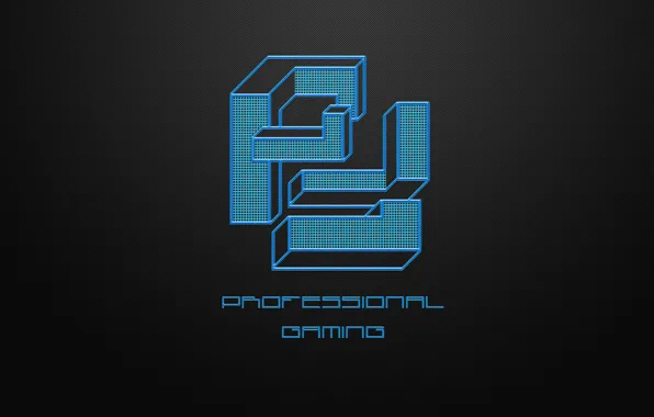 Wallpaper, logo, game, minimalism, professional, gaming, dota2, pfgaming