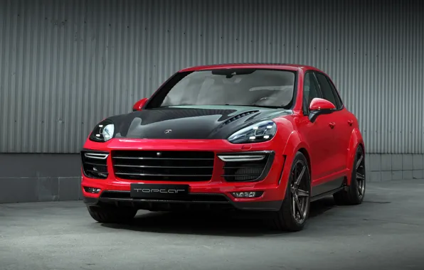 Vantage, Porsche, Red, Porsche Cayenne, Front, Cayenne, TopCar, TopCar Vantage
