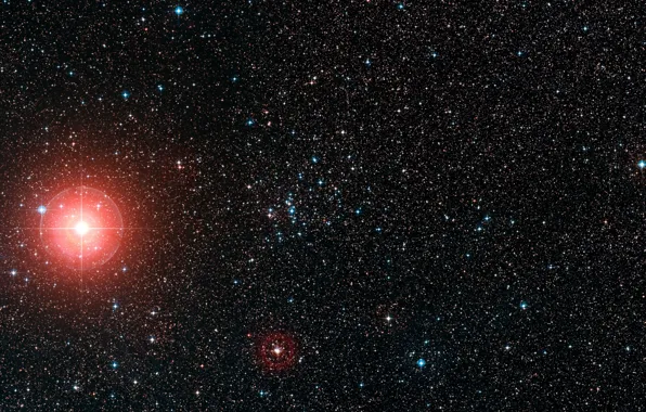 Star, Stars, Constellation Vela, Digitized Sky Survey 2, Supergiant, Open starcluster, DSS 2, Open star …