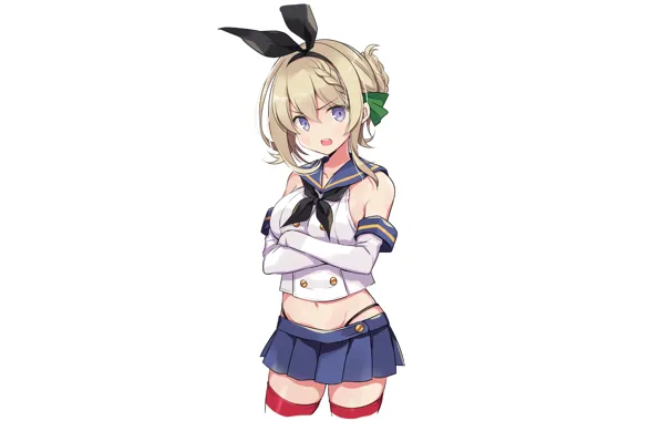 Girl, sexy, thighhighs, anime, beautiful, short hair, purple eyes, pretty
