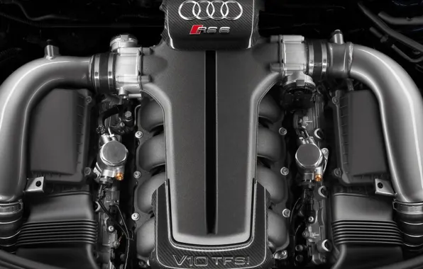 Картинка Audi, двигатель, V10 TFSI