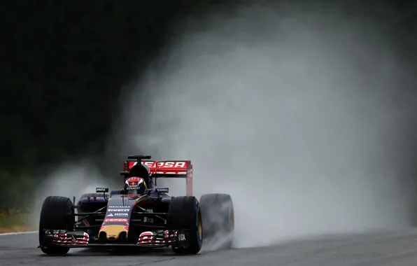 Картинка Вода, Брызги, Formula 1, Scuderia Toro Rosso, STR10, Max Verstappen