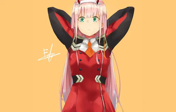 Девушка, удивление, 002, Darling In The Frankxx, Милый во Франксе, Zero Two