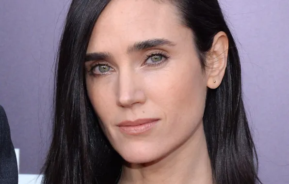 Взгляд, девушка, актриса, брюнетка, красивая, Jennifer Connelly, Дженнифер Коннелли