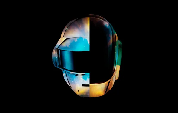Рисунок, Музыка, Фон, Арт, Daft Punk, Thomas Bangalter, Дафт Панк, Маски