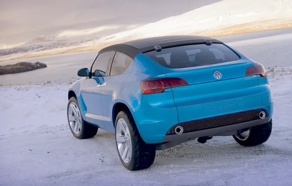 Небо, облака, горы, Volkswagen, Concept A