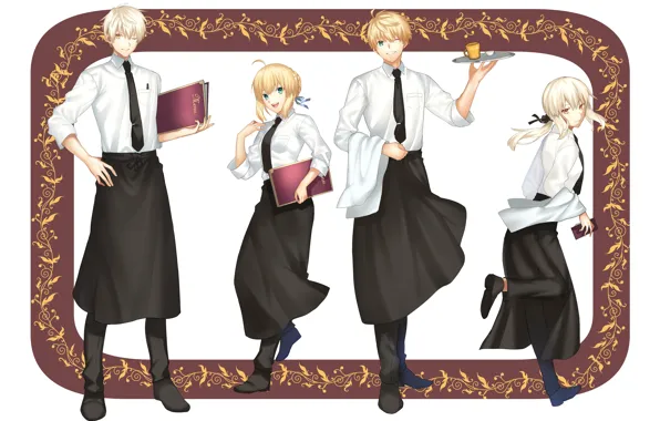 Fate/Grand Order, Saber Alter, Saber (Fate/Prototype), Saber (Fate/stay night)