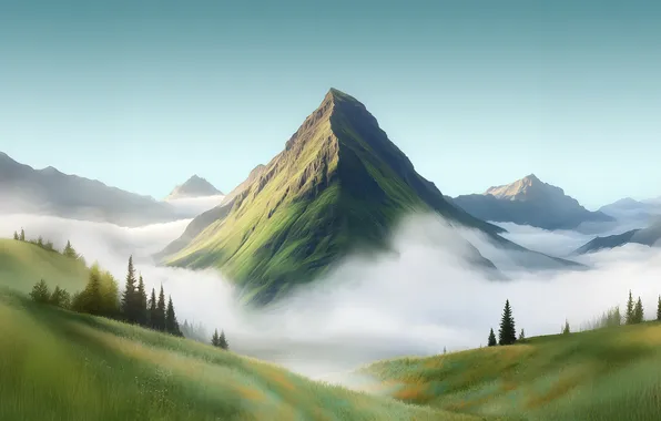 Картинка Stock, Mountain, Landscape, Honor Magic8