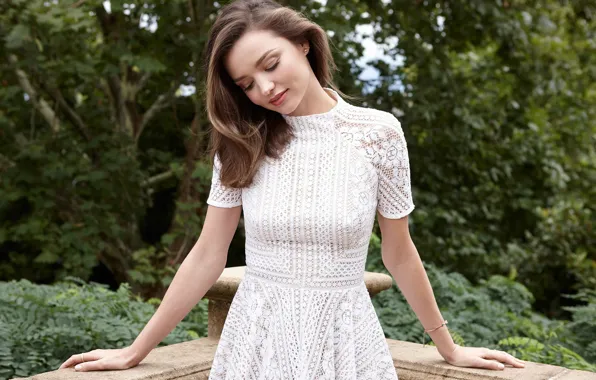 Девушка, волосы, фигура, платье, Miranda Kerr, Миранда Керр