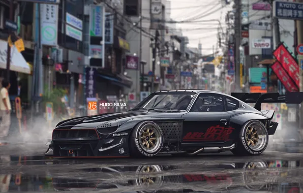 Картинка Car, Front, Datsun, Graphics, 280z, 2015, Vehicular