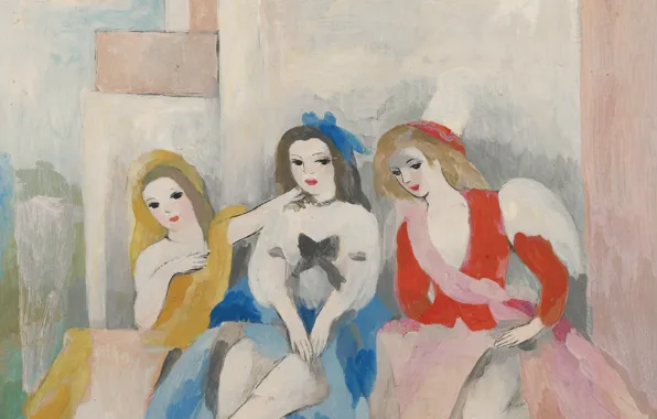 1942, у дома, Модерн, Мари Лорансен, Три женщины