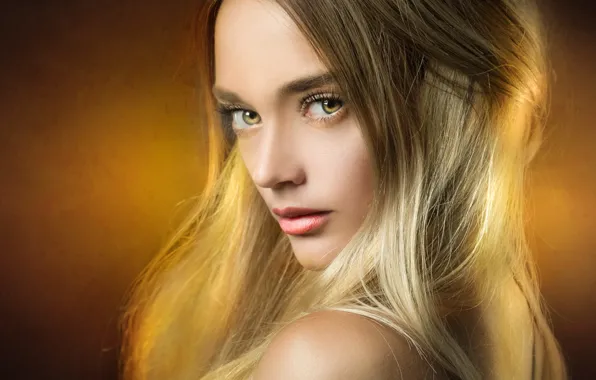 Взгляд, портрет, макияж, губки, прелесть, локоны, ретушь, Joachim Bergauer