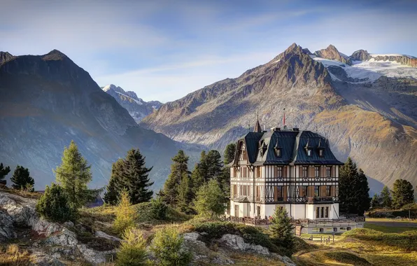 Картинка Switzerland, Alps, Villa Cassel