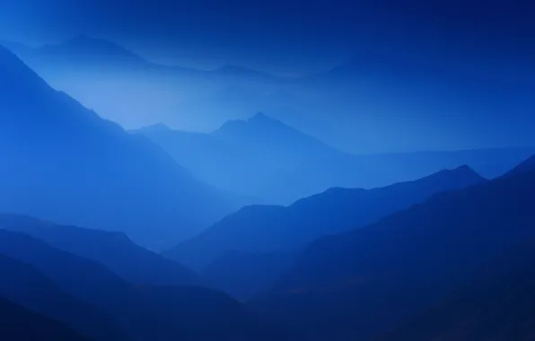 Картинка горы, туман, mountains, fog