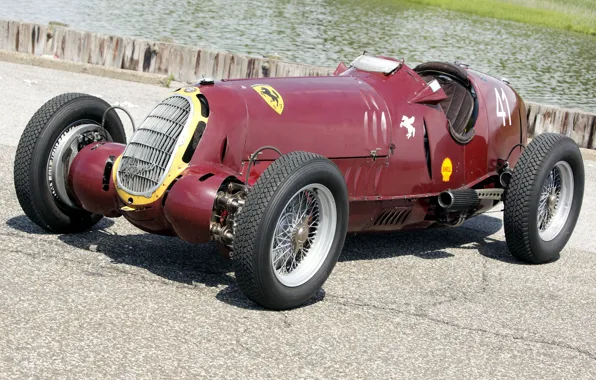 Колеса, Капот, Спицы, Alfa Romeo, Classic, Scuderia Ferrari, Grand Prix, 1935