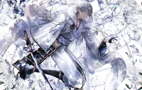 Меч, Парень, Touken Ranbu, Танец мечей