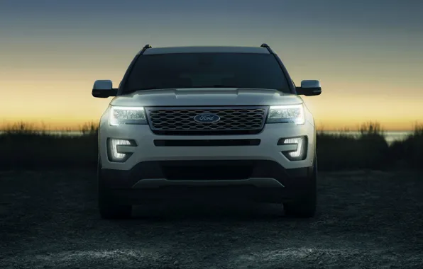 Ford, вид спереди, SUV, Explorer, 2016