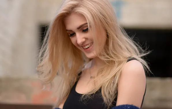 Картинка girl, smile, pretty, blonde, Olia Gedz