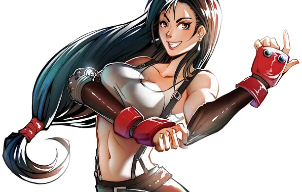 Грудь, девушка, арт, Final Fantasy, square enix, Final Fantasy VII, Tifa Lockhart