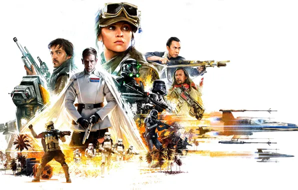 Star Wars, Movie, Forest Whitaker, Felicity Jones, Donnie Yen, Rogue One: A Star Wars Story, …