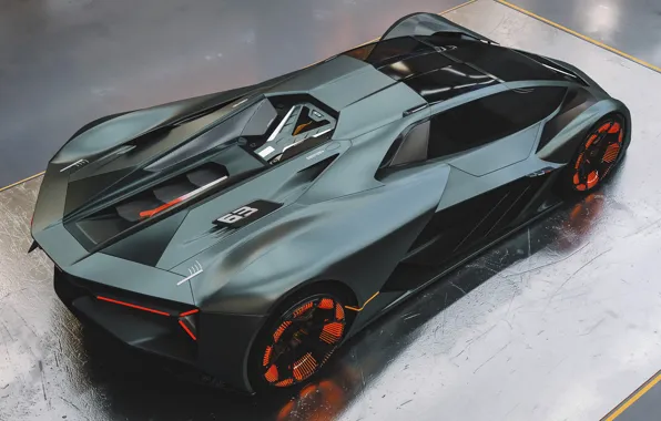 Авто, Lamborghini, Машина, Концепт, Арт, Рендеринг, Supercar, Hypercar