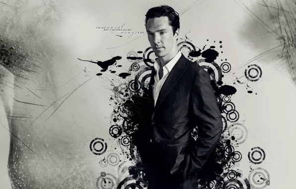 Фон, узоры, текстура, мужчина, актёр, Бенедикт Камбербэтч, Benedict Cumberbatch, by super fan wallpapers