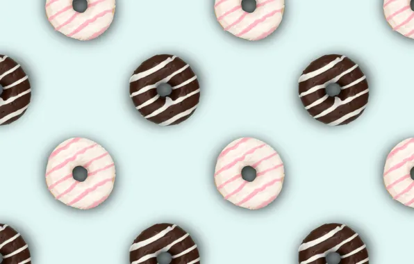 Шоколад, пончики, сладкое, глазурь, Sweet, Food, Sugar, Donut