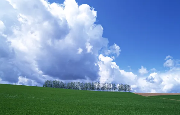 Картинка небо, облака, земля