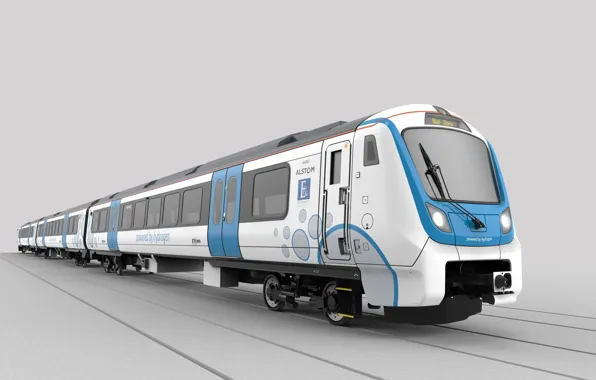 Германия, Поезд, Germany, Alstom, Пассажирский поезд на водородном топливе, Hydrogen-powered passenger train