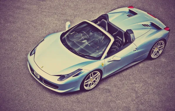 Ferrari, 458, Italia, Spider, A Kahn Design, Top View of the Front