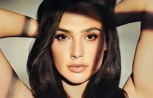 Картинка глаза, взгляд, девушка, актриса, брюнетка, красивая, Gal Gadot