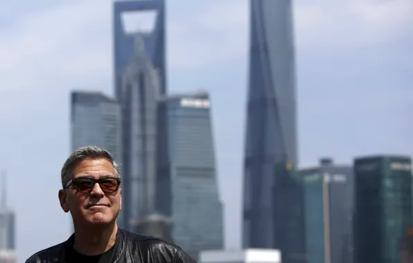 Картинка город, фон, George Clooney