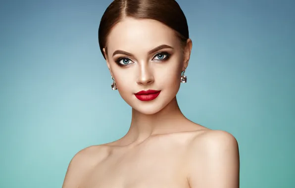 Картинка девушка, стиль, модель, макияж, помада, фотосессия, фотограф Oleg Gekman