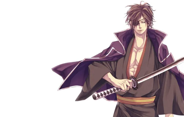 Меч, катана, мужчина, парень, Sengoku Basara, Эпоха Смут