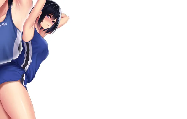Kawaii, girl, hot, sexy, wet, anime, short hair, pretty