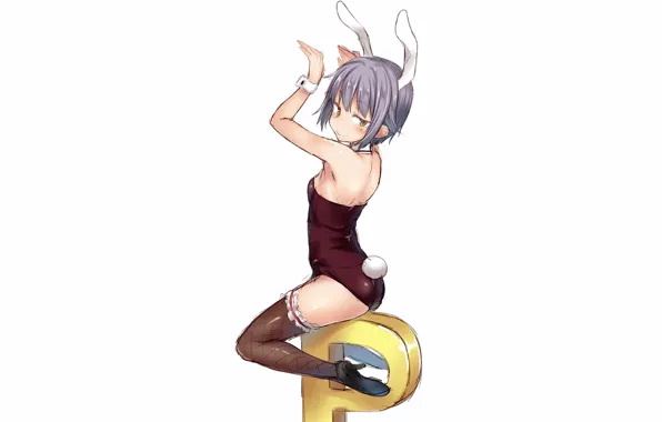 Girl, sexy, ass, cleavage, thighhighs, legs, boobs, anime