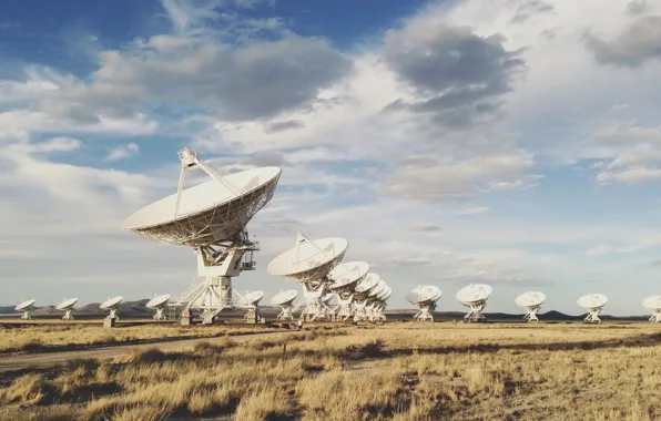 Картинка United States, New Mexico, antennae, Socorro, observatory, Very Large Array, VLA, Plains of San Agustin