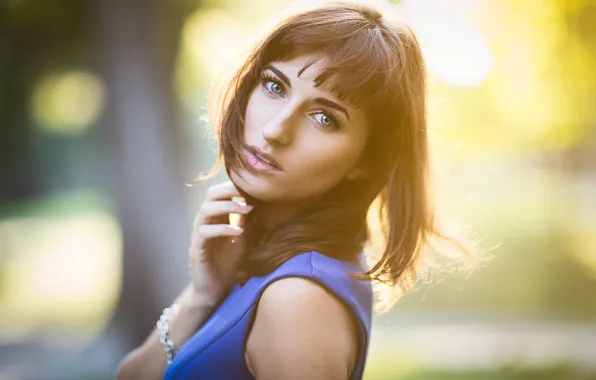 Взгляд, девушка, портрет