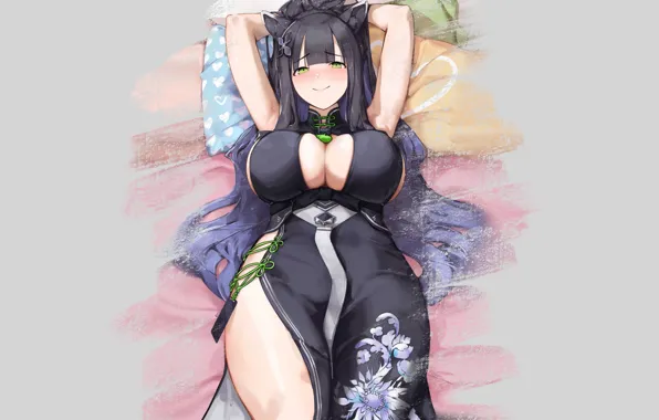 Girl, hot, sexy, boobs, smile, big boobs, babe, oppai